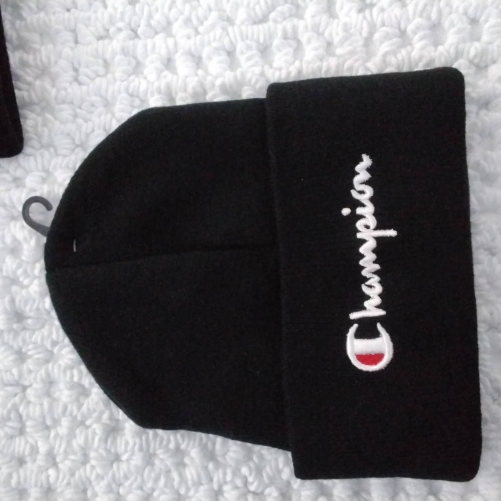 Champion Black Knit Hat